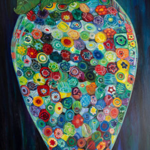 [Spring Tide] Camellia in Millefiori Vase
