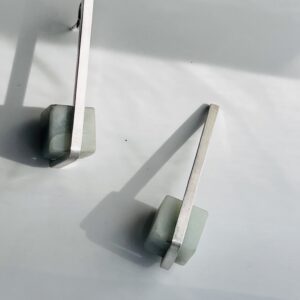 [Spring Tide] Cube Linear Earrings