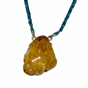 [Spring Tide] Frog – amber turquoise…