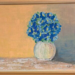 Violets in a vase