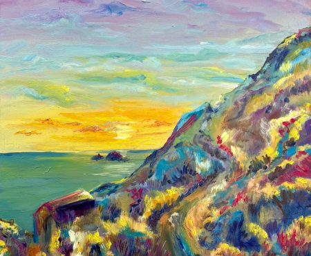 Araminta Ramsey Cape Cornwall in Spring